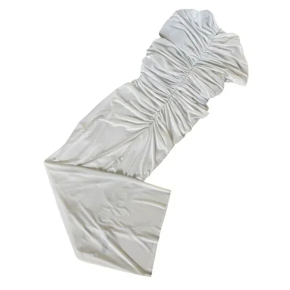 Christopher Esber Venusa Tee Dress in White - Picture 9 of 13